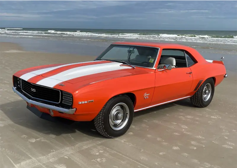 Original photo of a car used to create a custom LED light